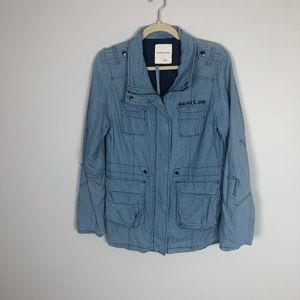 Sound & Matter Chambray Jacket with Stud Detail